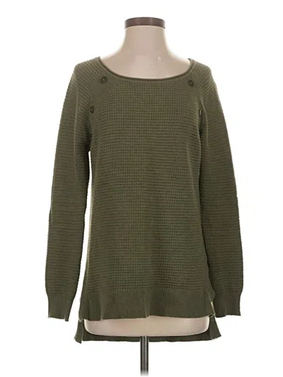 Pre-owned Maurices Long Sleeve Top Green Square Neckline Tops