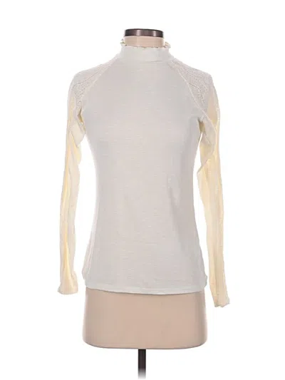 Pre-owned Maurices Long Sleeve Top Ivory Turtleneck Tops