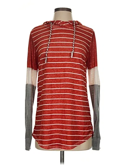 Pre-owned Maurices Long Sleeve Top Red Cowl Neck Tops