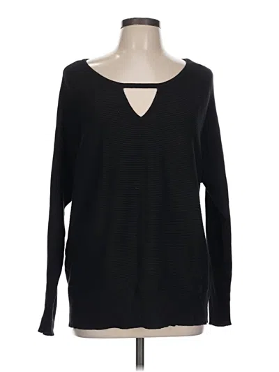 Pre-owned Maurices Long Sleeve T-shirt In Black