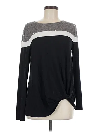 Pre-owned Maurices Long Sleeve T-shirt In Black