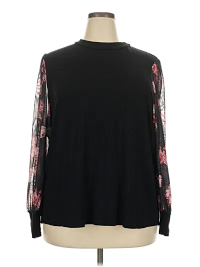 Pre-owned Maurices Long Sleeve T-shirt In Black