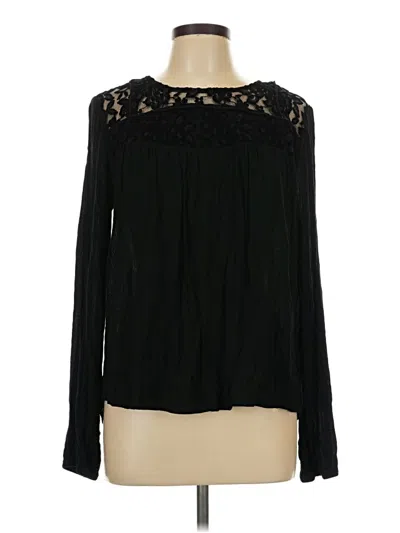 Pre-owned Maurices Long Sleeve T-shirt In Black