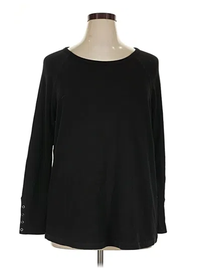 Pre-owned Maurices Long Sleeve T-shirt In Black