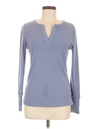 Pre-owned Maurices Long Sleeve T-shirt In Blue