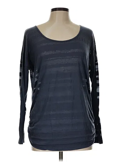Pre-owned Maurices Long Sleeve T-shirt In Blue