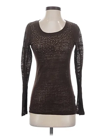 Pre-owned Maurices Long Sleeve T-shirt In Brown