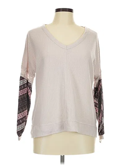 Pre-owned Maurices Long Sleeve T-shirt In Gray