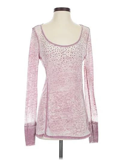Pre-owned Maurices Long Sleeve T-shirt In Pink