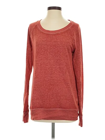 Pre-owned Maurices Long Sleeve T-shirt In Red