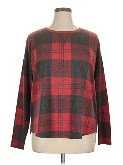Pre-owned Maurices Long Sleeve T-shirt In Red