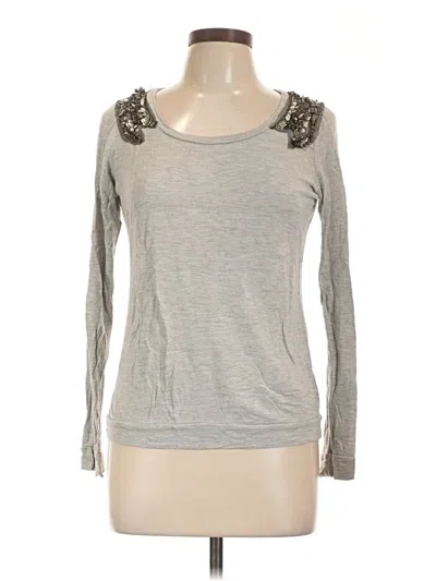 Pre-owned Maurices Long Sleeve T-shirt In Silver