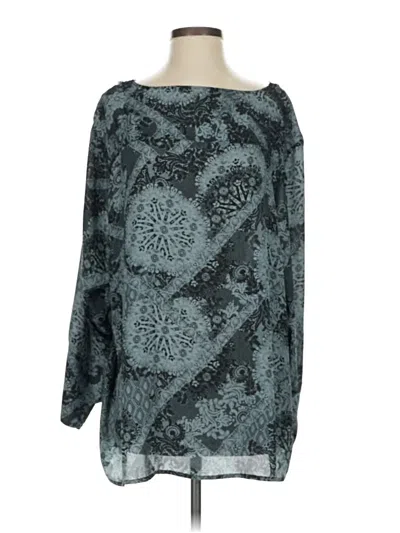 Pre-owned Maurices Long Sleeve T-shirt In Teal