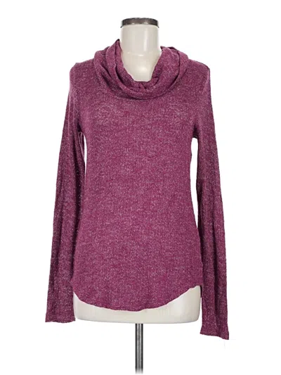 Pre-owned Maurices Long Sleeve Turtleneck In Burgundy