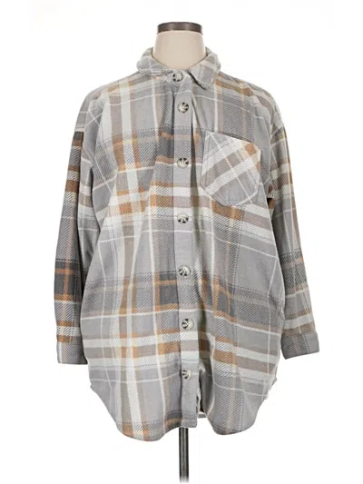 Pre-owned Maurices Poncho In Gray