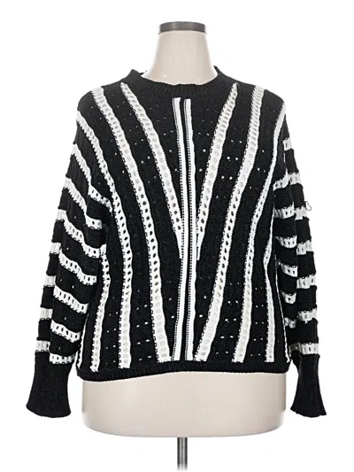 Pre-owned Maurices Pullover Sweater In Black