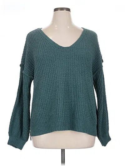 Pre-owned Maurices Pullover Sweater In Blue