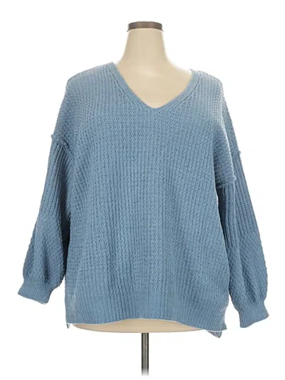 Pre-owned Maurices Pullover Sweater In Blue