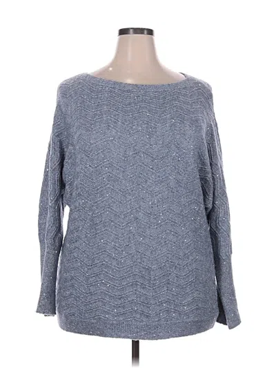 Pre-owned Maurices Pullover Sweater In Blue
