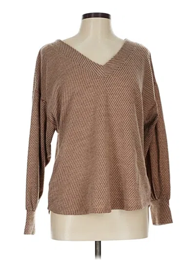 Pre-owned Maurices Pullover Sweater In Brown