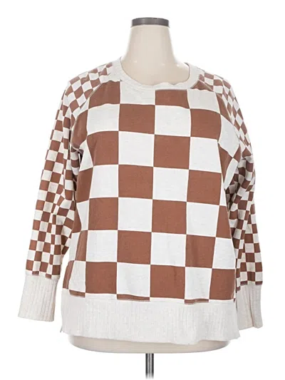 Pre-owned Maurices Pullover Sweater In Brown