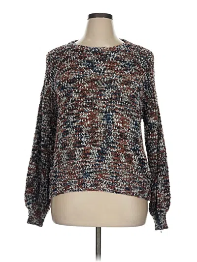 Pre-owned Maurices Pullover Sweater In Brown