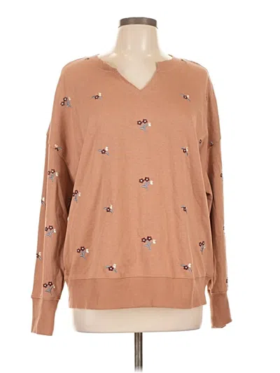 Pre-owned Maurices Pullover Sweater In Brown