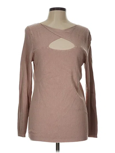 Pre-owned Maurices Pullover Sweater In Brown