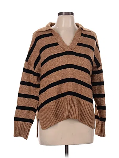 Pre-owned Maurices Pullover Sweater In Brown