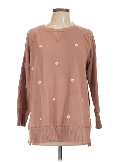 Pre-owned Maurices Pullover Sweater In Brown