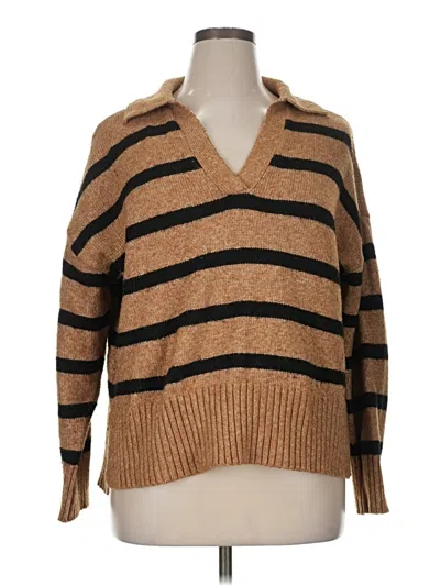 Pre-owned Maurices Pullover Sweater In Brown