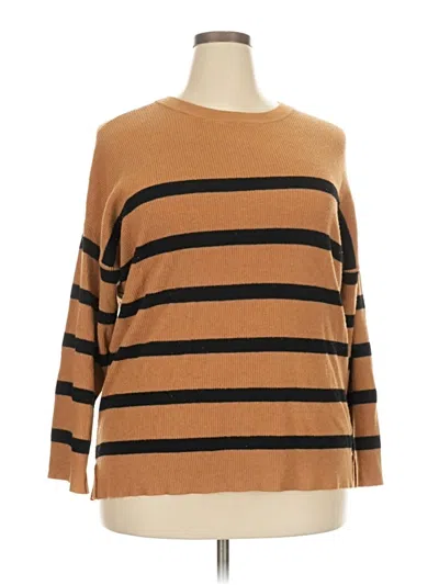Pre-owned Maurices Pullover Sweater In Brown