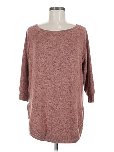 Pre-owned Maurices Pullover Sweater In Brown