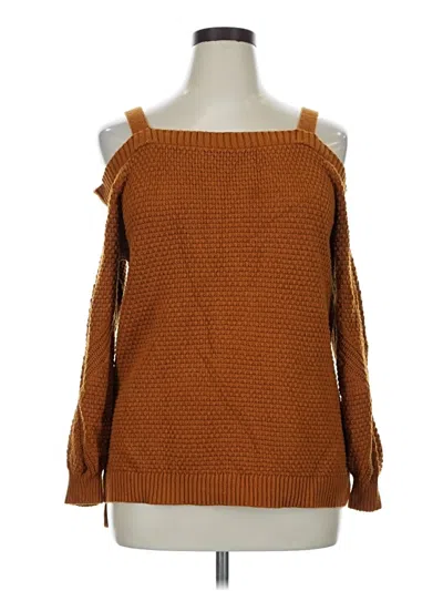 Pre-owned Maurices Pullover Sweater In Brown
