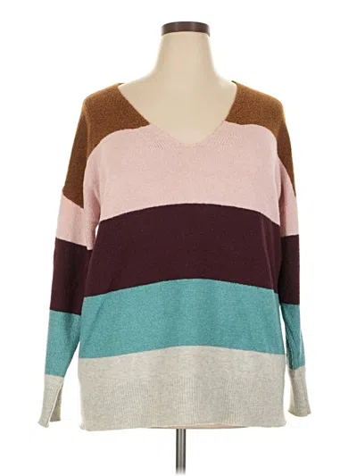 Pre-owned Maurices Pullover Sweater In Brown