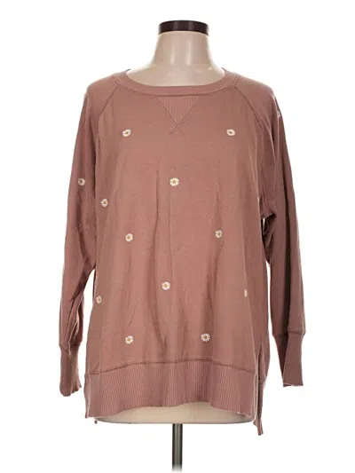Pre-owned Maurices Pullover Sweater In Brown