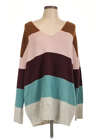 Pre-owned Maurices Pullover Sweater In Brown