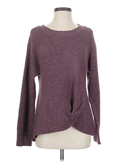 Pre-owned Maurices Pullover Sweater In Burgundy