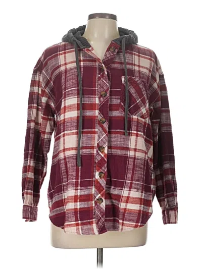 Pre-owned Maurices Pullover Sweater In Burgundy