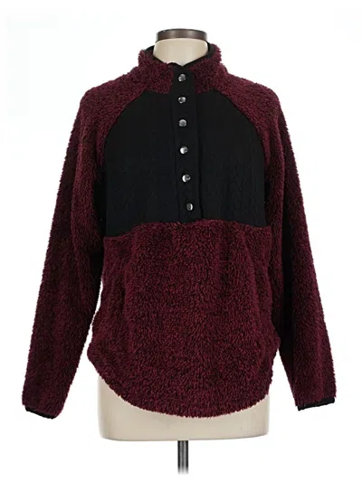 Pre-owned Maurices Pullover Sweater In Burgundy