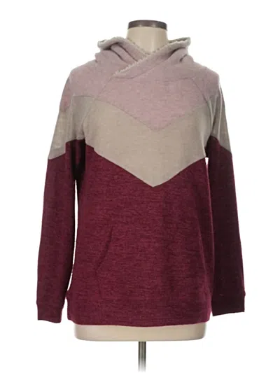 Pre-owned Maurices Pullover Sweater In Burgundy