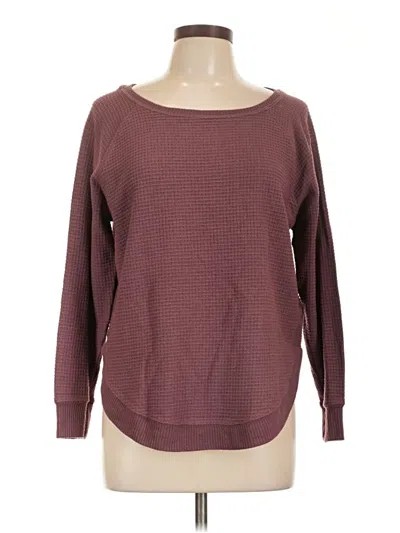 Pre-owned Maurices Pullover Sweater In Burgundy