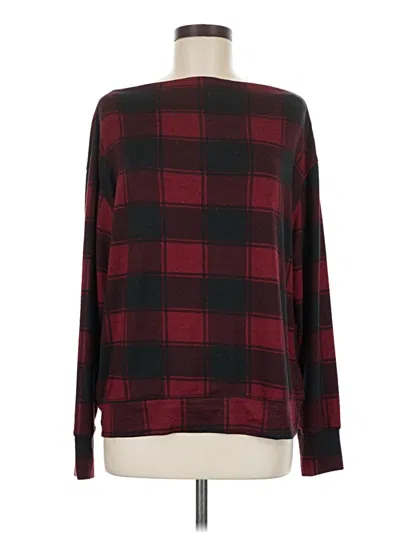 Pre-owned Maurices Pullover Sweater In Burgundy