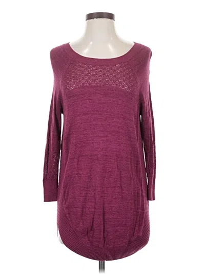 Pre-owned Maurices Pullover Sweater In Burgundy