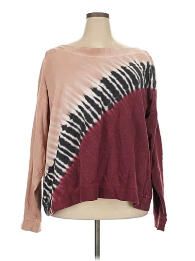 Pre-owned Maurices Pullover Sweater In Burgundy