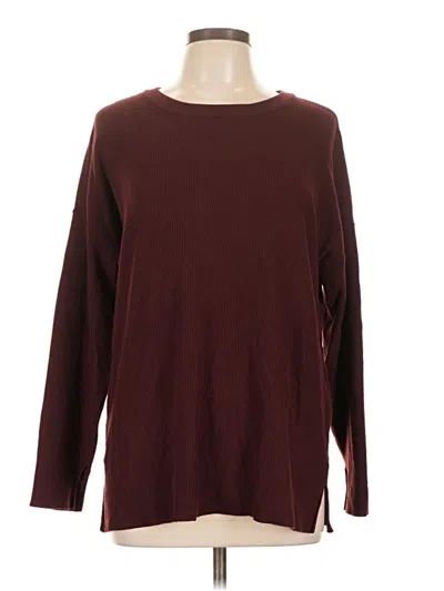 Pre-owned Maurices Pullover Sweater In Burgundy