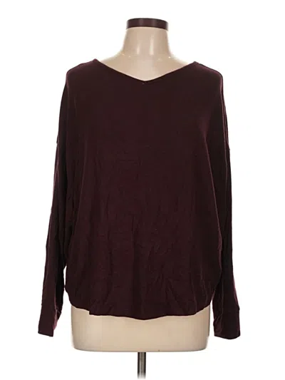 Pre-owned Maurices Pullover Sweater In Burgundy