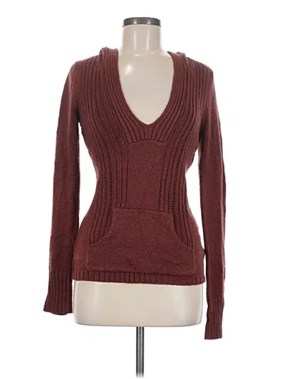 Pre-owned Maurices Pullover Sweater In Burgundy