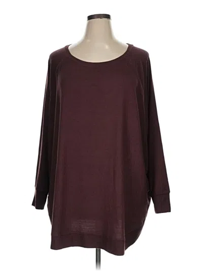 Pre-owned Maurices Pullover Sweater In Burgundy