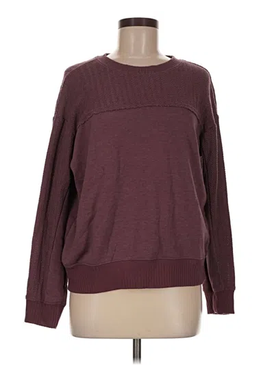 Pre-owned Maurices Pullover Sweater In Burgundy